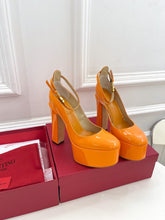Load image into Gallery viewer, Valentino Tan-go Platform Patent Leather Sandal 155MM