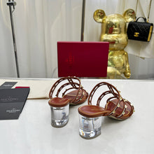 Load image into Gallery viewer, Valentino Leather Slide Sandal 60 MM