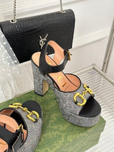 Load image into Gallery viewer, Gucci Horsebit Platform Sandals