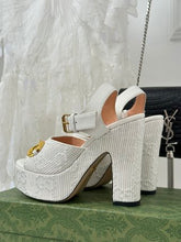 Load image into Gallery viewer, Gucci Horsebit Platform Sandals