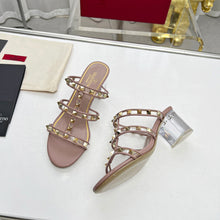 Load image into Gallery viewer, Valentino Leather Slide Sandal 60 MM