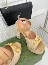 Load image into Gallery viewer, Gucci Horsebit Platform Sandals