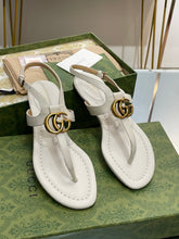 Load image into Gallery viewer, Gucci Double G Thong Sandal