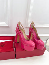 Load image into Gallery viewer, Valentino Tan-go Platform Patent Leather Sandal 155MM