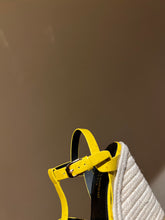 Load image into Gallery viewer, YSL TRIBUTE ESPADRILLES WEDGE IN SMOOTH LEATHER