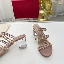 Load image into Gallery viewer, Valentino Leather Slide Sandal 60 MM