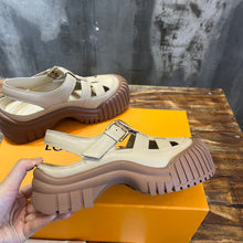 Load image into Gallery viewer, Louis Vuitton Ruby Flat Mary Jane Sandals