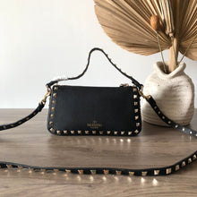 Load image into Gallery viewer, Valentino Garavani Small Rockstud Grainy Crossbody Bag