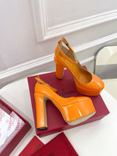 Load image into Gallery viewer, Valentino Tan-go Platform Patent Leather Sandal 155MM