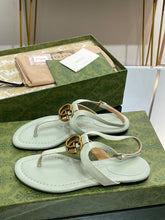Load image into Gallery viewer, Gucci Double G Thong Sandal
