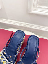 Load image into Gallery viewer, Valentino Rockstud Wedge Sandals
