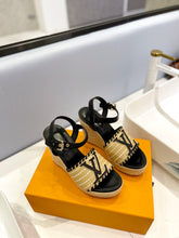 Load image into Gallery viewer, Louis Vuitton Starboard Wedge Sandals
