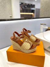 Load image into Gallery viewer, Louis Vuitton Starboard Wedge Sandals