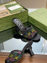 Load image into Gallery viewer, Gucci GG Mid Heel Sandals