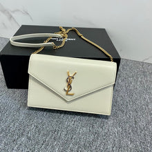 Load image into Gallery viewer, YSL Cassandre Envelope Chain Wallet In Smooth Leather