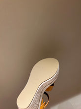 Load image into Gallery viewer, YSL TRIBUTE ESPADRILLES WEDGE IN SMOOTH LEATHER