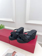 Load image into Gallery viewer, Valentino Rockstud Wedge Sandals