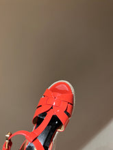Load image into Gallery viewer, YSL TRIBUTE ESPADRILLES WEDGE IN SMOOTH LEATHER