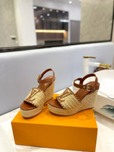 Load image into Gallery viewer, Louis Vuitton Starboard Wedge Sandals