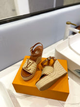 Load image into Gallery viewer, Louis Vuitton Starboard Wedge Sandals