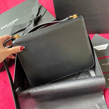Load image into Gallery viewer, YSL LE CARRE SATCHEL IN BOX SAINT LAURENT LEATHER