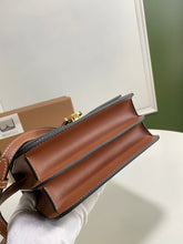 Load image into Gallery viewer, Burberry Small Tri Tone Canvas Leather TB Bag