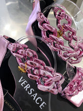 Load image into Gallery viewer, Versace Medusa Chain Nappa Leather Sandals