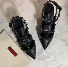 Load image into Gallery viewer, Valentino Garavani Rockstud Patent Leather Slings - LUXURY KLOZETT