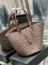 Load image into Gallery viewer, YSL Painer Medium Bag In Raffia