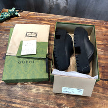 Load image into Gallery viewer, Gucci Platform Perforated G Sandals