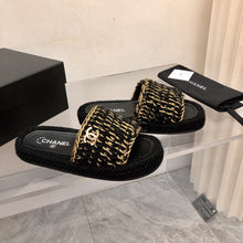 Load image into Gallery viewer, Chanel Braided Knit Mule