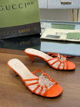 Load image into Gallery viewer, Gucci Women Slide Sandal With Crystals