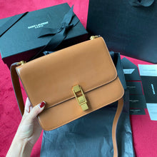 Load image into Gallery viewer, YSL LE CARRE SATCHEL IN BOX SAINT LAURENT LEATHER
