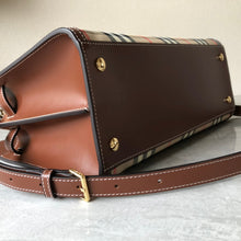 Load image into Gallery viewer, Burberry Small Vintage Check Two Handle Title Bag