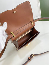 Load image into Gallery viewer, Burberry Small Two Tone Canvas Leather TB Bag