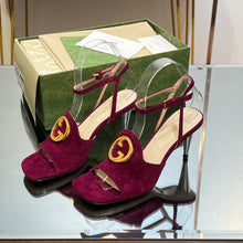 Load image into Gallery viewer, Gucci Blonde Heeled Sandal