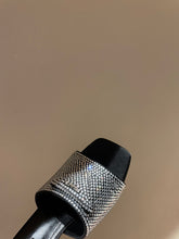 Load image into Gallery viewer, Prada Satin Sandals With Crystals