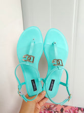 Load image into Gallery viewer, Dolce & Gabbana Patent Leather DG Thong Sandal