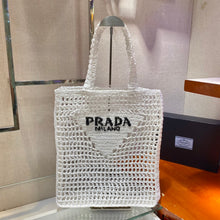 Load image into Gallery viewer, Prada Raffia Tote Bag