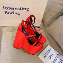 Load image into Gallery viewer, Versace Triplatform Sandals