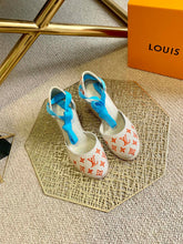 Load image into Gallery viewer, Louis Vuitton Starboard Wedge Sandals