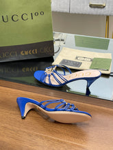 Load image into Gallery viewer, Gucci Women Slide Sandal With Crystals