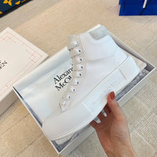 Load image into Gallery viewer, Alexander McQueen Deck Plimsoll High Top Sneakers