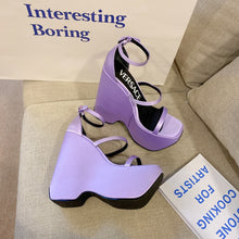 Load image into Gallery viewer, Versace Triplatform Sandals