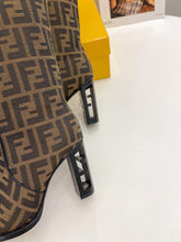 Load image into Gallery viewer, Fendi High-heeled FF Chenille Boots