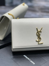 Load image into Gallery viewer, YSL Kate Medium In Grain Poudre embossed Leather Bag