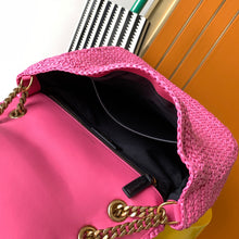 Load image into Gallery viewer, YSL Niki Medium Chain Bag In Raffia