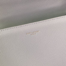 Load image into Gallery viewer, YSL Cassandra Medium Top Handle Bag in Grain Poudre Embossed Leather