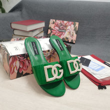 Load image into Gallery viewer, Dolce & Gabbana Calfskin Slides with DG logo