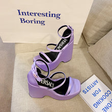 Load image into Gallery viewer, Versace Triplatform Sandals